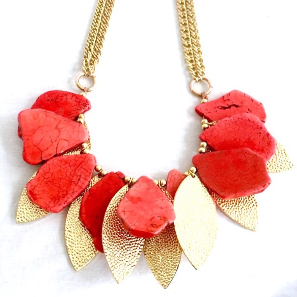 Sequin Designer Boho Statement Bib Necklace Bold